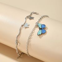 Fashion Multi-layer Tassel Pendant Butterfly Anklet main image 4