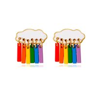 Jolies Boucles D&#39;oreilles Goutte De Pluie Nuage main image 6