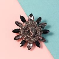 Full Diamond Sun Flower Brooch sku image 2