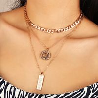 Fashion Multi-layer Metal Constellation Necklace sku image 1