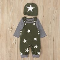 Boy Baby Fashion Two-piece Baby Star Print Casual Long Sleeve Suit sku image 7
