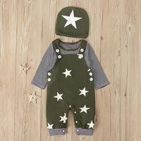 Traje De Manga Larga Casual Con Estampado De Estrella De Bebé De Dos Piezas Para Bebé De Niño sku image 10