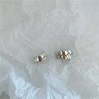 Simple 925 Silver Retro Letter Ring Set main image 4