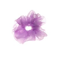 Simple Large Organza Candy Color Hair Scrunchies main image 6