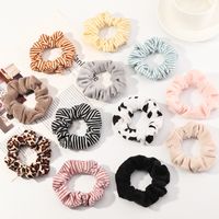 Retro Leopard Spotted Hair Scrunchies Set main image 2
