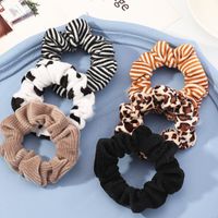 Retro Leopard Spotted Hair Scrunchies Set main image 5