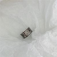 Retro Geometric Alloy Unisex Rings 1 Piece sku image 2