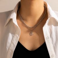 Alloy Hip Hop M Letter Pendant Necklace main image 1