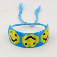 Hand-woven Beaded Bohemian Smiley Face Bracelet main image 5