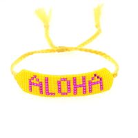 Hand-woven Bohemian Aloha Letter Bracelet main image 6