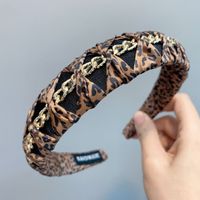 Leopard Print Knotted Broadband Headband main image 3