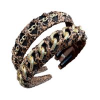 Leopard Print Knotted Broadband Headband main image 6