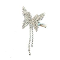Diamond-studded Butterfly Tassel Hairpin main image 3