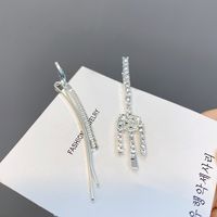 Alloy Diamond-studded Exquisite Fork Fishtail Hairpin main image 4