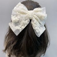 Three-layer Lace Bow Large Hairpin main image 5