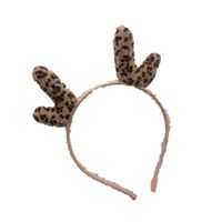 Antlers Christmas Leopard Print Headband main image 3