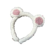 Lamb Hair Cute Bear Ears Plush Headband main image 3