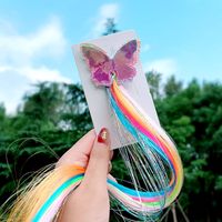 Colorful Wig Braid Unicorn Butterfly Cartoon Hairpin sku image 2