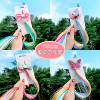 Colorful Wig Braid Unicorn Butterfly Cartoon Hairpin sku image 30