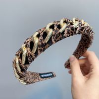 Leopard Print Knotted Broadband Headband sku image 4