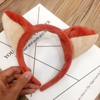 Christmas Antlers Fox Ears Plush Headband sku image 1