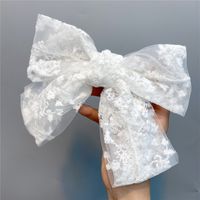 Three-layer Lace Bow Large Hairpin sku image 5