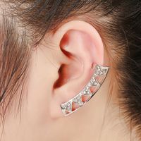 Clip D&#39;oreille Unilatéral En Alliage De Diamant À La Mode Créative main image 1
