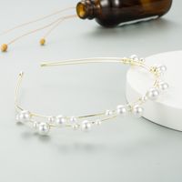 Fashion Metal Diamond-studded Oval Glass Diamond Headband main image 4