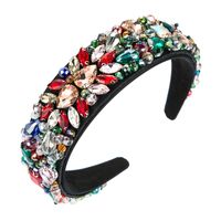 Fashion  Luxury Crystal Hand-sewn Cloth Headband main image 6