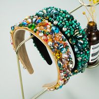 New  Luxury Crystal Gemstone Handmade Headband main image 1