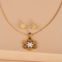 Korean Fashion Jewelry Set Two-piece Necklace Earrings main image 5
