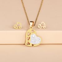 Korean Fashion Jewelry Set Two-piece Necklace Earrings main image 4