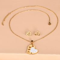 Korean Fashion Jewelry Set Two-piece Necklace Earrings main image 5