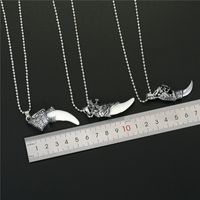 Retro  Punk Style Wolf Tooth Animal  Necklace main image 6