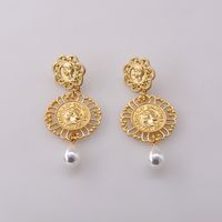 Fashion Coin Pearl Earrings main image 1