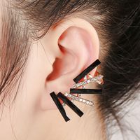 Diamond-studded Geometric Earrings sku image 1