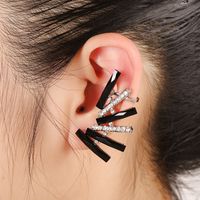 Diamond-studded Geometric Earrings sku image 2