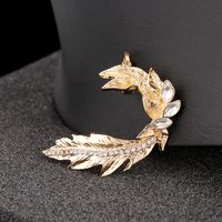 Creative Diamond Leaf Ear Clip Ear Bone Clip sku image 1