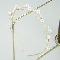 Fashion Metal Diamond-studded Oval Glass Diamond Headband sku image 1