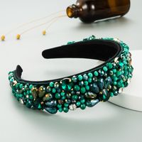 New  Luxury Crystal Gemstone Handmade Headband sku image 1