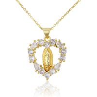 Diamond Heart-shaped The Madonna Necklace sku image 1
