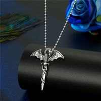 New Trend  Angel Skull Cross Wings Necklace sku image 1