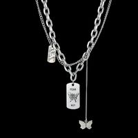 Double Layer Butterfly Necklace main image 1