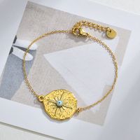 Mode Unregelmäßige 18 Karat Gold Edelstahl Armband sku image 1