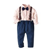 Shirt Long-sleeved Suspenders Trousers Four-piece Suit sku image 1