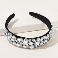 Rhinestone Geometric Wide Side Full Diamond  Headband main image 3