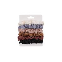Simulated Silk Satin Retro Hair Scrunchies 6-piece Set main image 6
