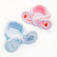Cute Bows Flannel Wide-brimmed Embroidery Hairband main image 6