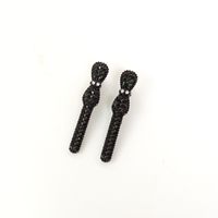 Black Imitation Rhinestone Hairpin main image 4