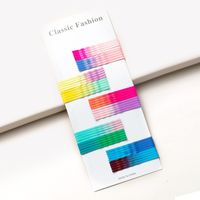 Rainbow Gradient Candy Color Hairpin main image 1